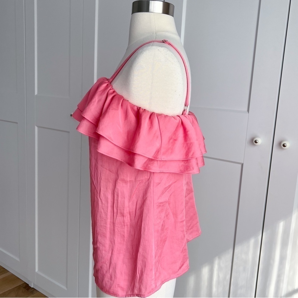 Talbots Silky Ruffle Top sz. Small - Picture 2 of 5